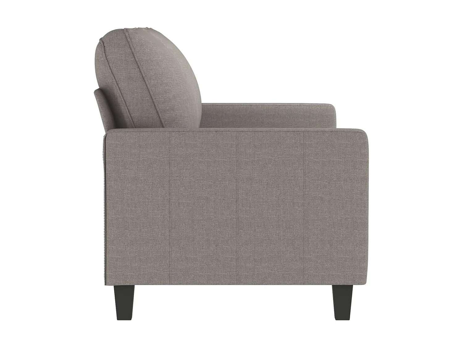 Tweezitsbank 140 cm stof taupe BE837258