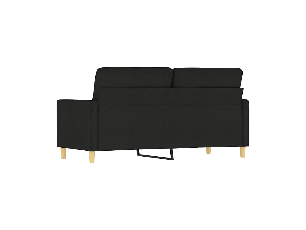 2-Sitzer-Sofa | Wohnzimmersofa Schwarz 140 cm Stoff -gkd206247