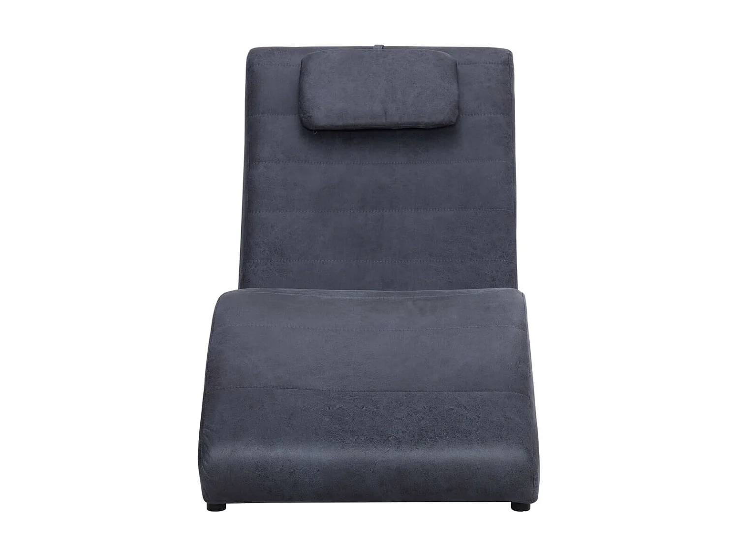 Fauteuil avec oreiller Gris Similicuir daim SEF37250