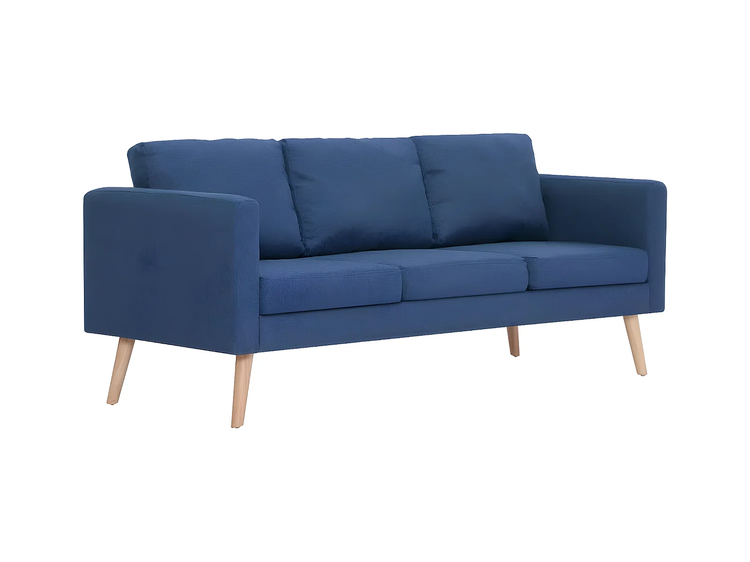 Canapé à 3 places Tissu Bleu OID5248