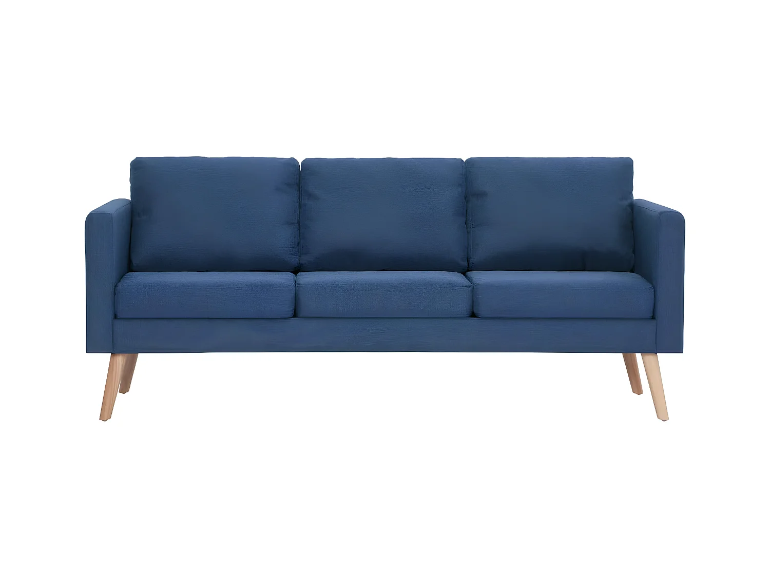 Canapé à 3 places Tissu Bleu OID5248