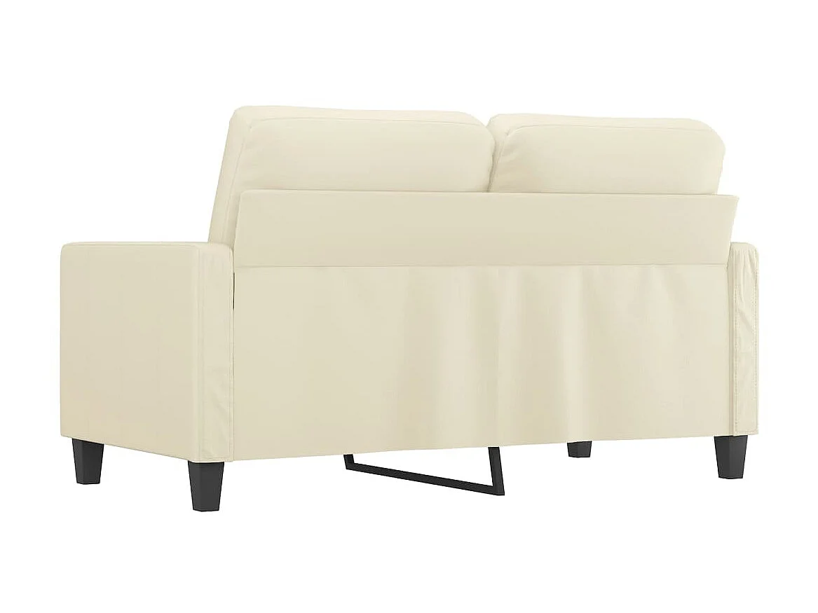 Canapé à 2 places Crème 120 cm Similicuir OLA2664
