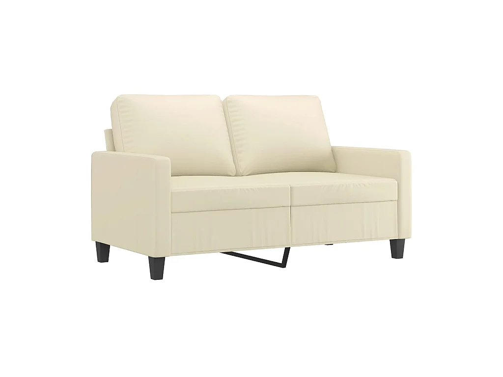 2-Sitzer-Sofa | Wohnzimmersofa Creme 120 cm Kunstleder -gkd324900
