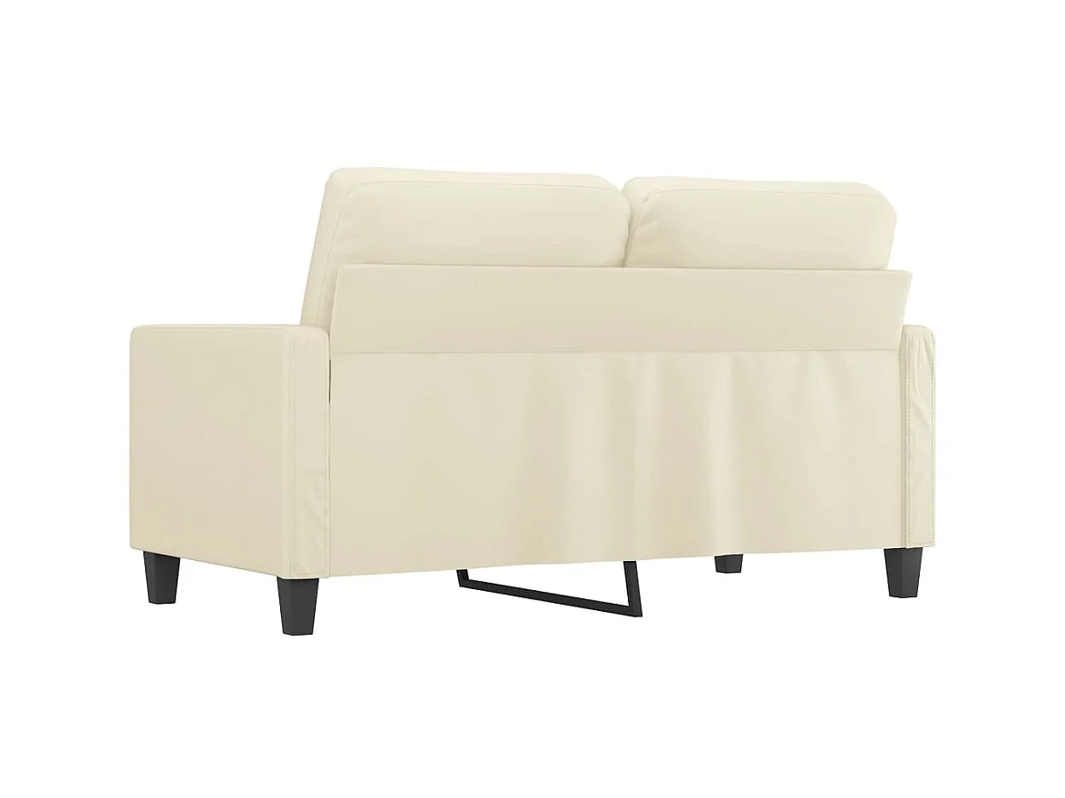 2-Sitzer-Sofa | Wohnzimmersofa Creme 120 cm Kunstleder -gkd324900