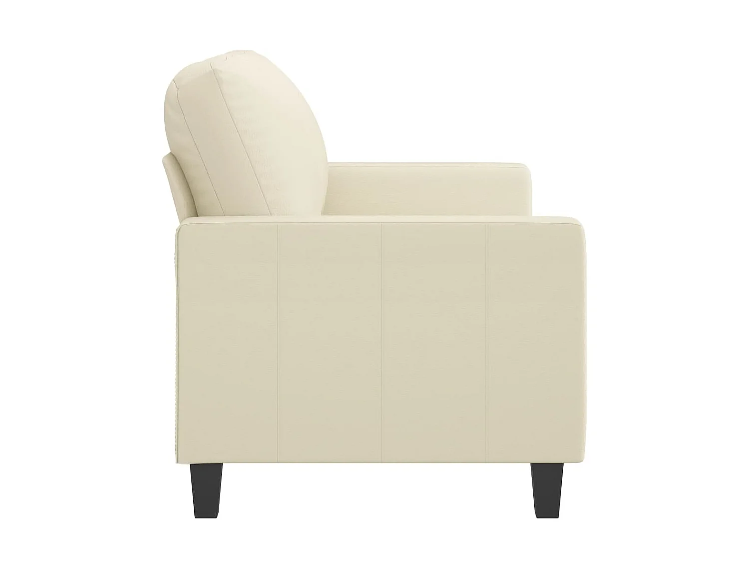 Tweezitsbank 120 cm kunstleer crèmekleurig NL527937