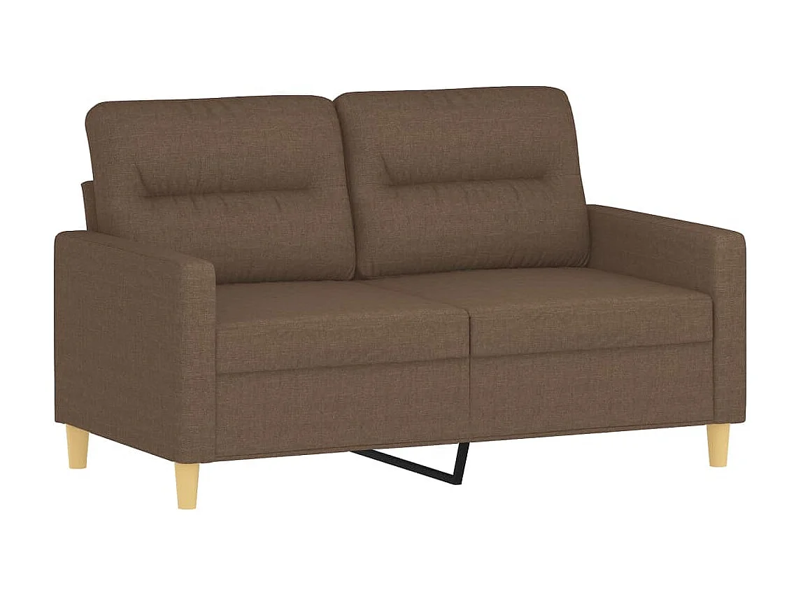 Canapé à 2 places Marron 120 cm Tissu OLA1272