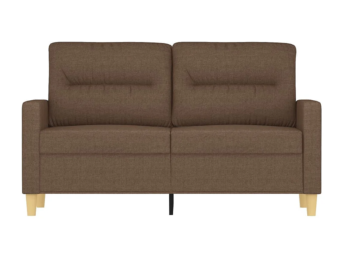 Canapé à 2 places Marron 120 cm Tissu OLA1272