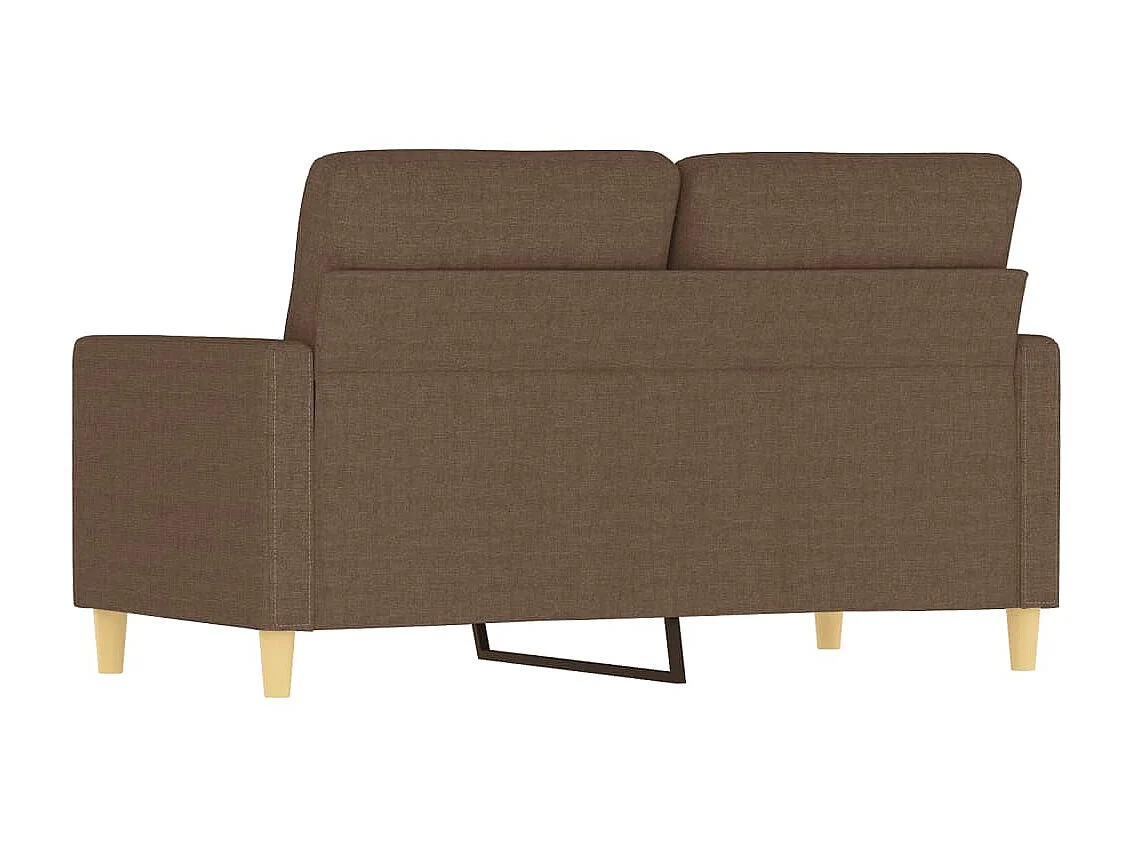 Canapé à 2 places Marron 120 cm Tissu OLA1272