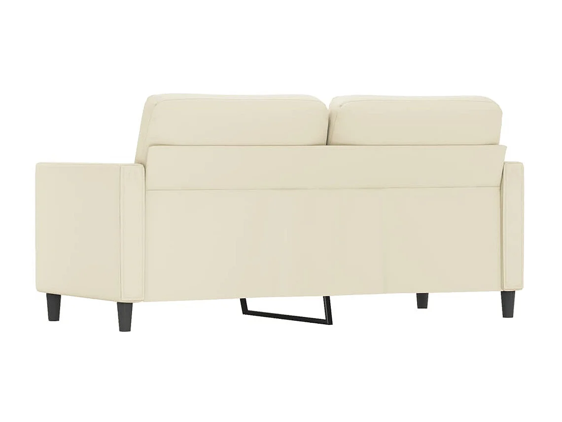 Tweezitsbank 140 cm kunstleer crèmekleurig NL408137