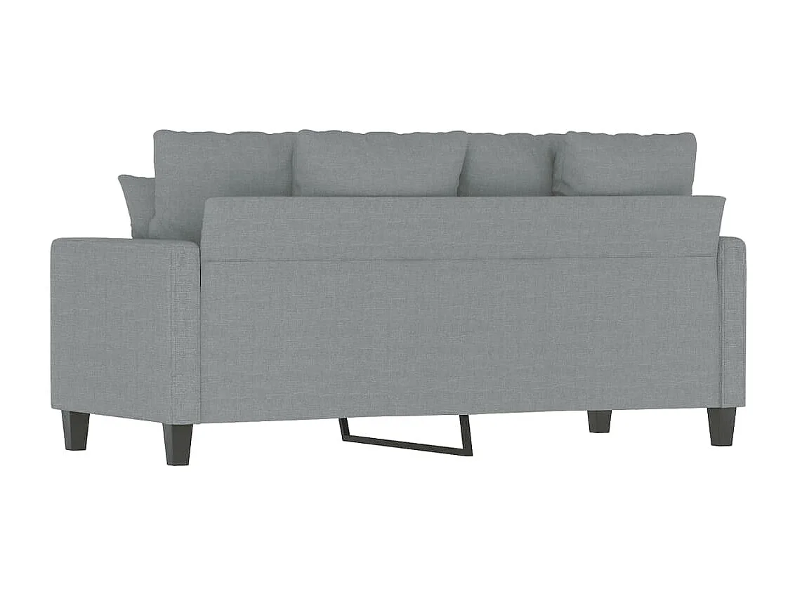 2-Sitzer-Sofa | Wohnzimmersofa Hellgrau 140 cm Stoff -gkd411868