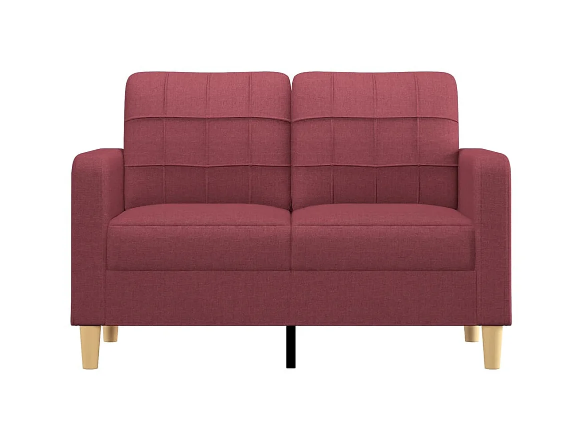 2-Sitzer-Sofa | Wohnzimmersofa Weinrot 120 cm Stoff -gkd755592