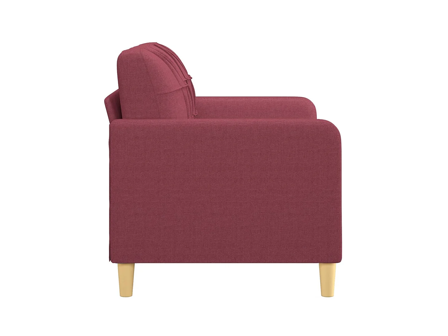 2-Sitzer-Sofa | Wohnzimmersofa Weinrot 120 cm Stoff -gkd755592