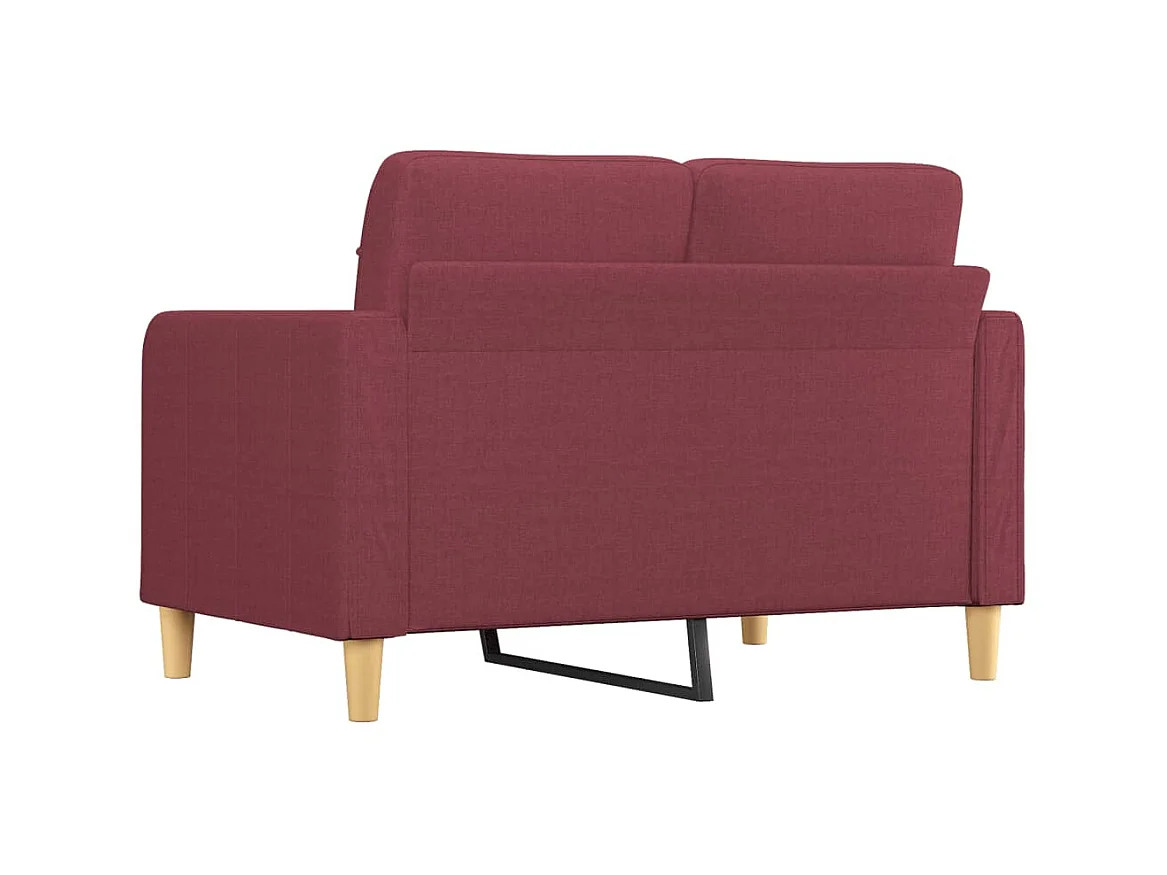 2-Sitzer-Sofa | Wohnzimmersofa Weinrot 120 cm Stoff -gkd755592