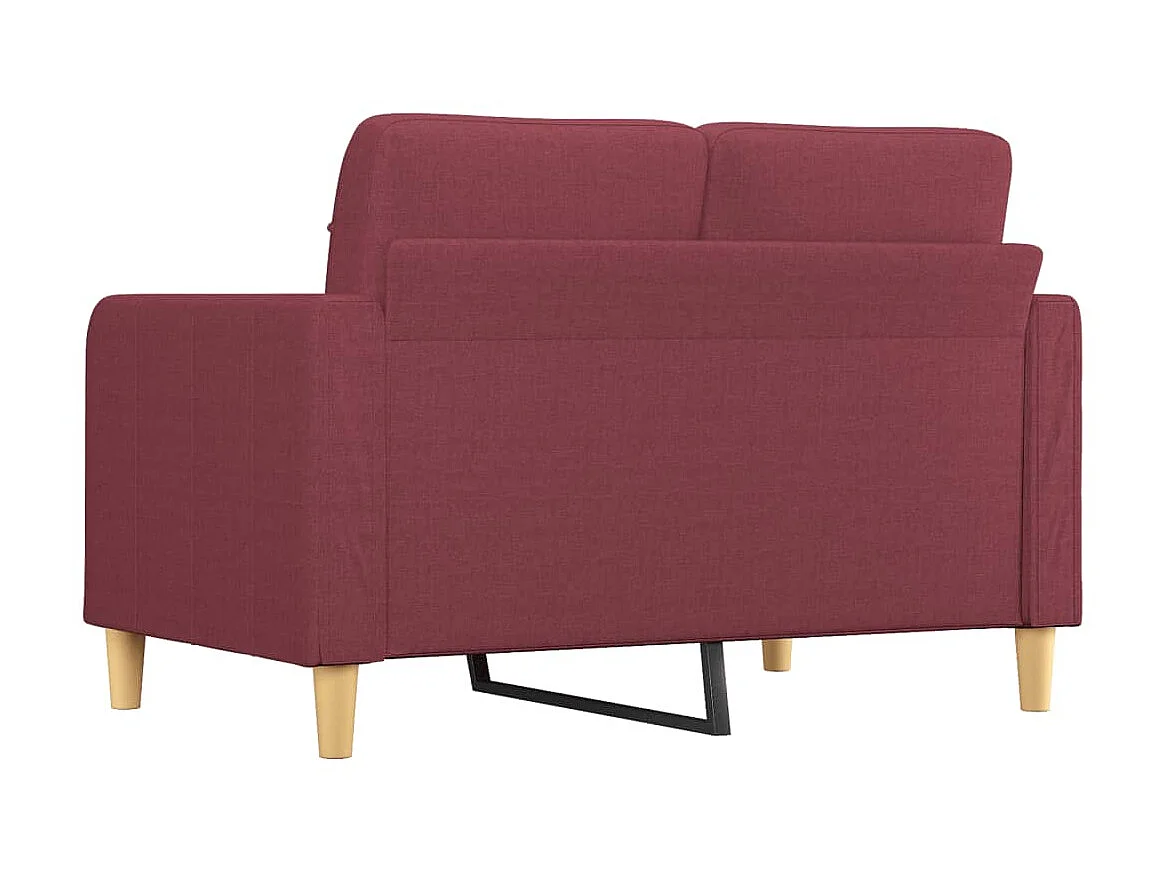Canapé à 2 places Rouge bordeaux 120 cm Tissu OID7861