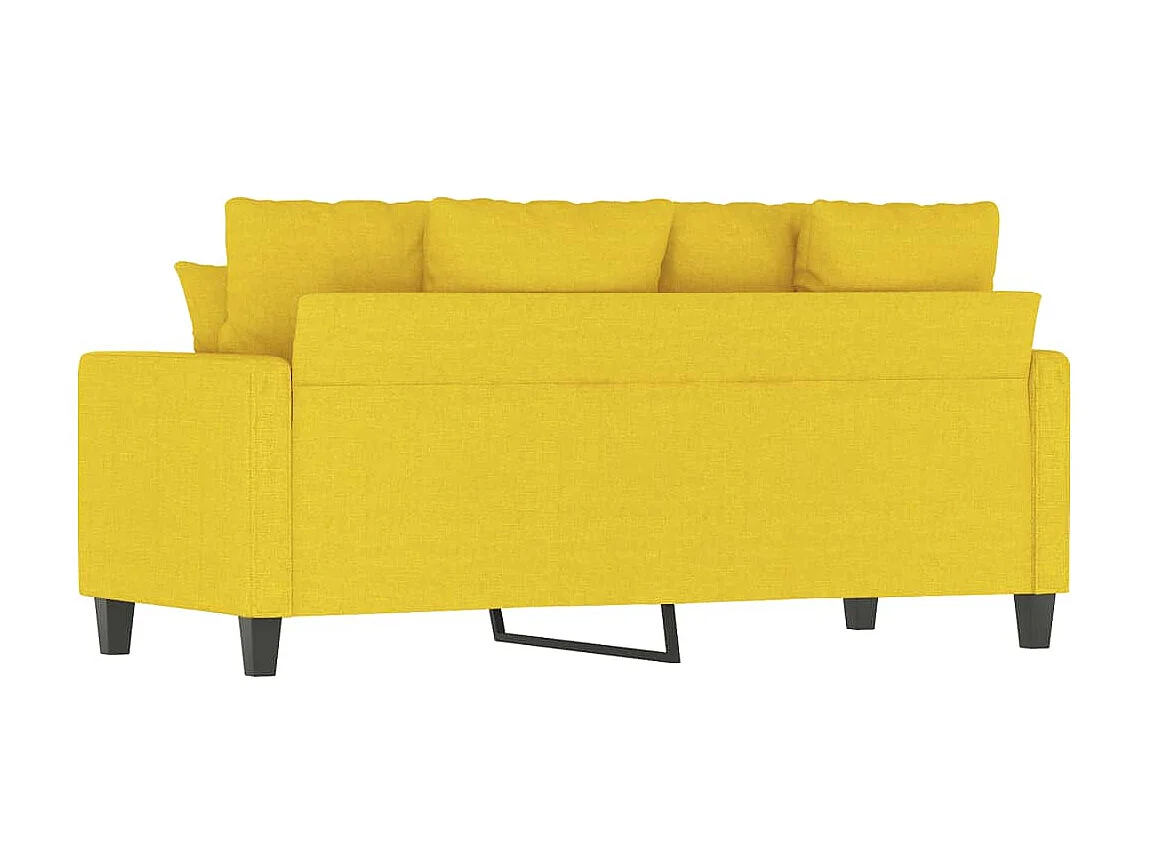 2-Sitzer-Sofa | Wohnzimmersofa Hellgelb 140 cm Stoff -gkd606226