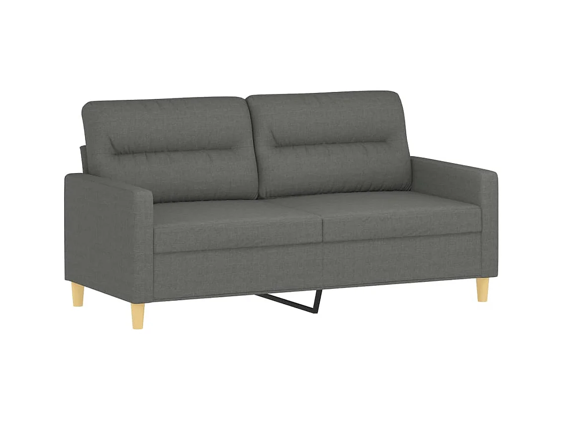 2-Sitzer-Sofa | Wohnzimmersofa Dunkelgrau 140 cm Stoff -gkd737879