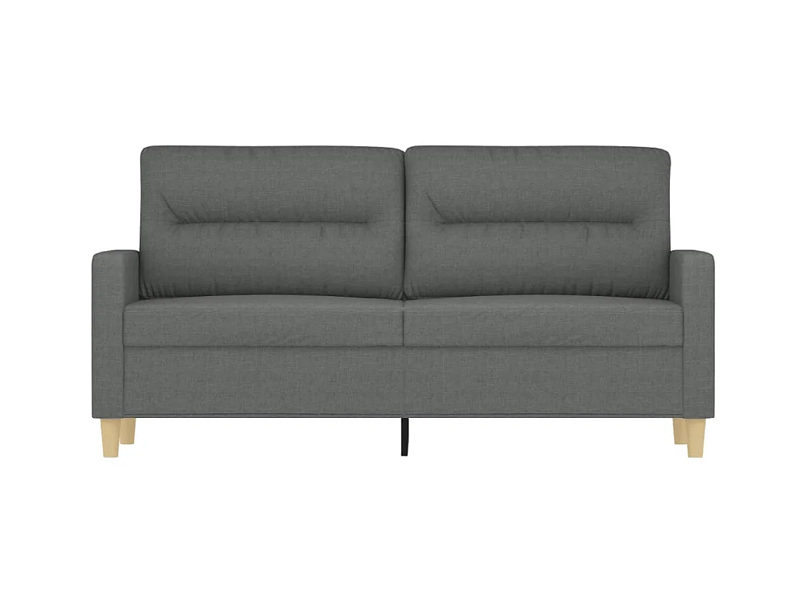 2-Sitzer-Sofa | Wohnzimmersofa Dunkelgrau 140 cm Stoff -gkd737879