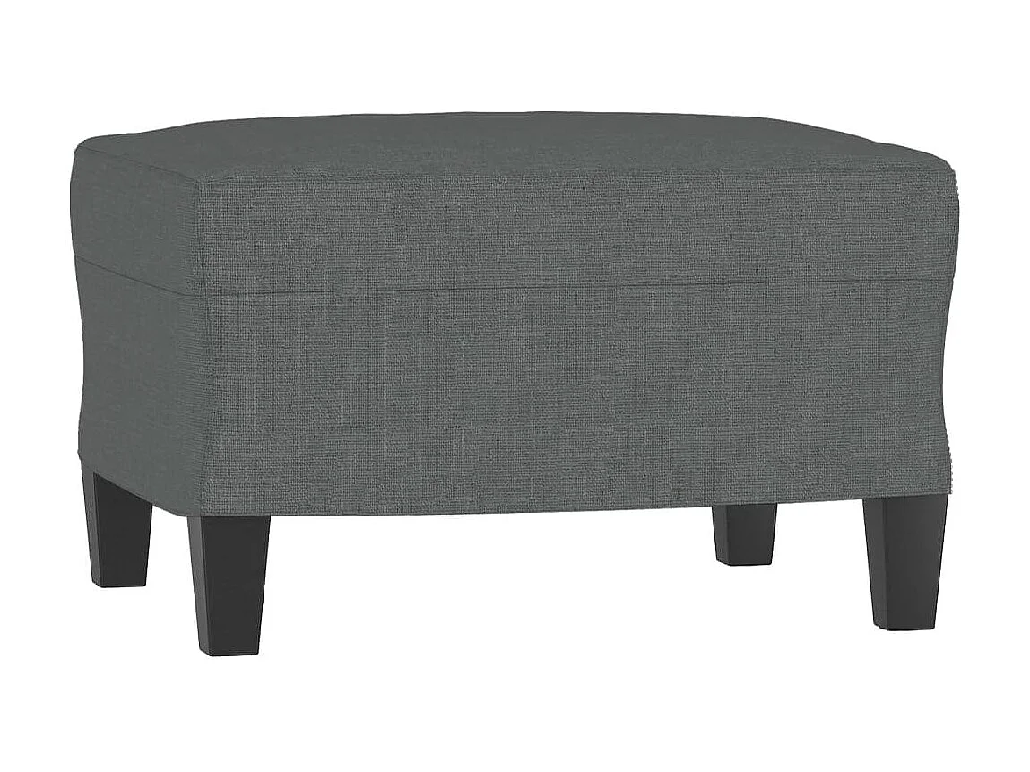 3-Sitzer-Sofa | Wohnzimmersofa mit Hocker Dunkelgrau 180 cm Stoff -gkd395078