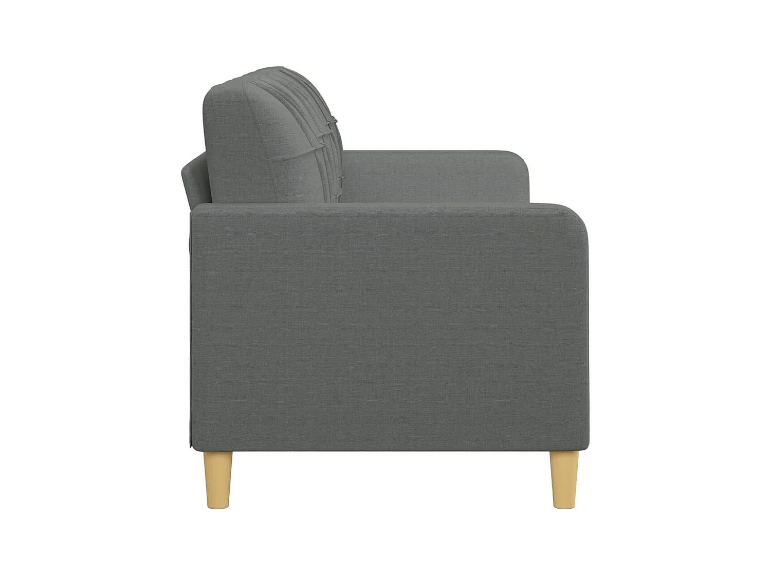 3-Sitzer-Sofa | Wohnzimmersofa Dunkelgrau 180 cm Stoff -gkd906042