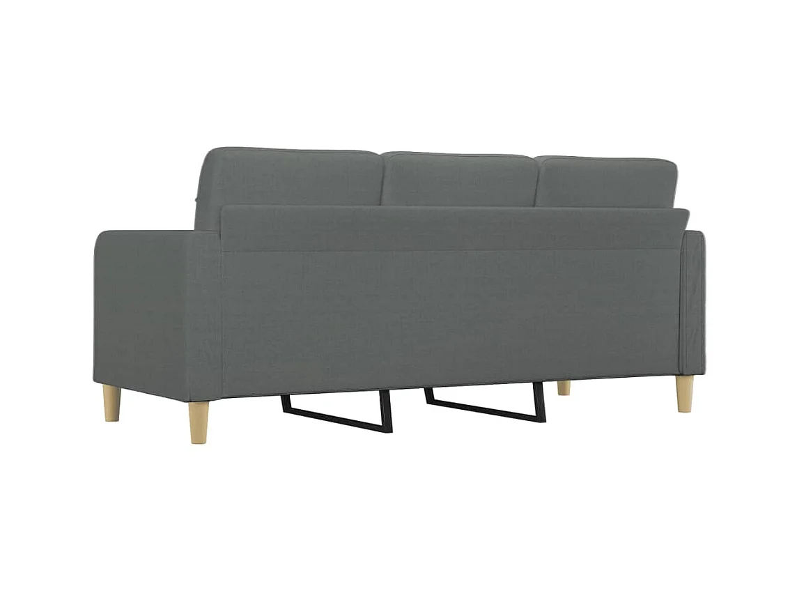 3-Sitzer-Sofa | Wohnzimmersofa Dunkelgrau 180 cm Stoff -gkd906042