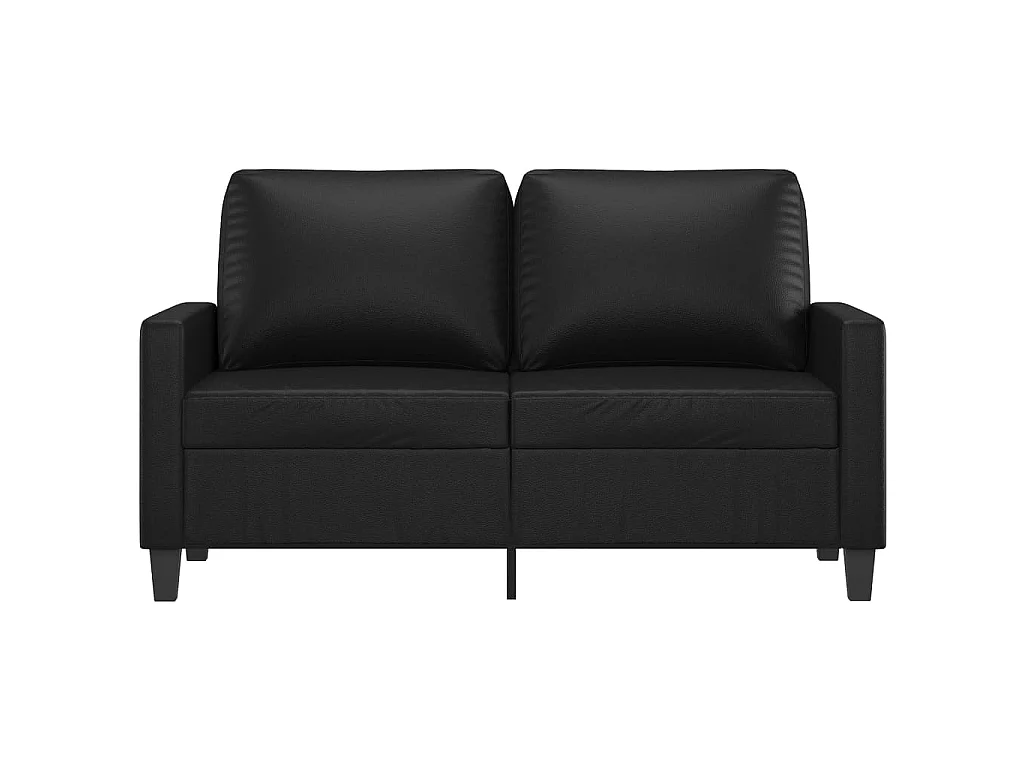Canapé à 2 places Noir 120 cm Similicuir OLA5467