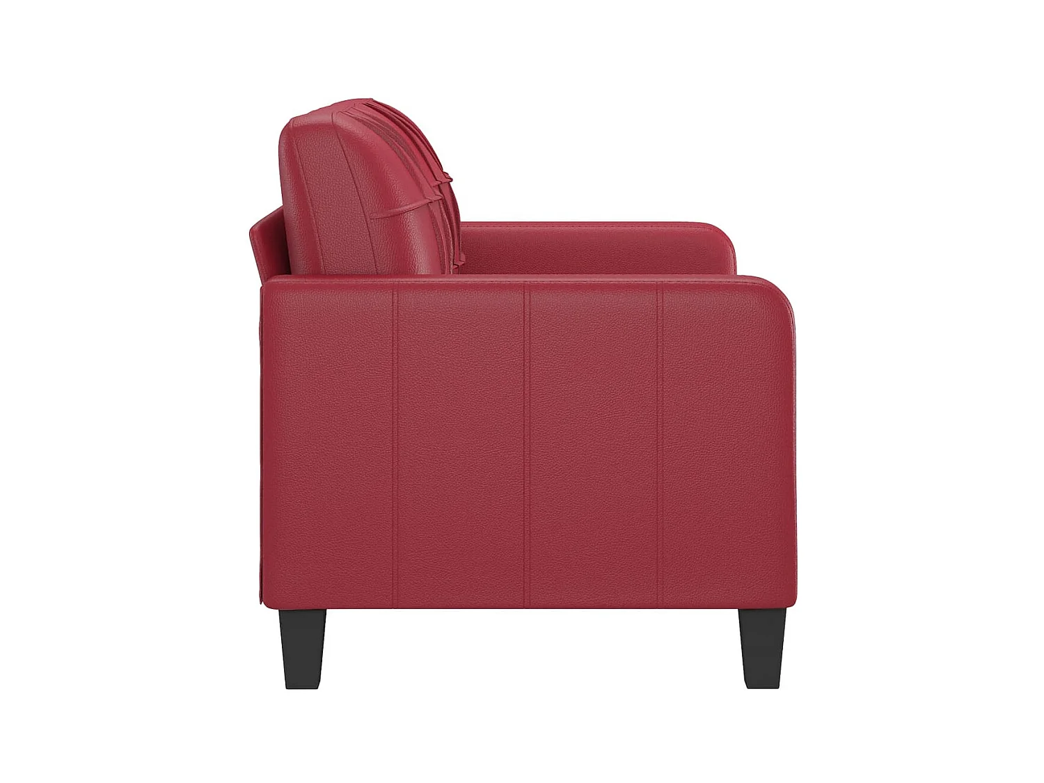 2-Sitzer-Sofa | Wohnzimmersofa Weinrot 120 cm Kunstleder -gkd403667