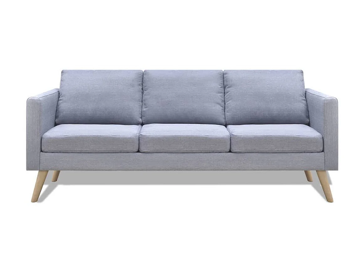 Canapé à 3 places Tissu Gris clair OID1436