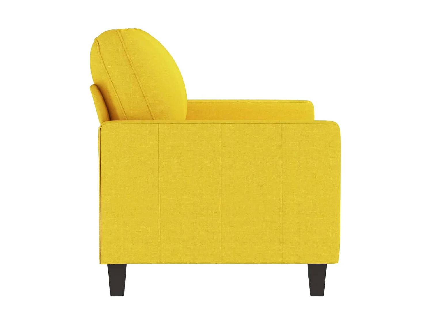 Canapé à 2 places Jaune clair 120 cm Tissu OLA2724