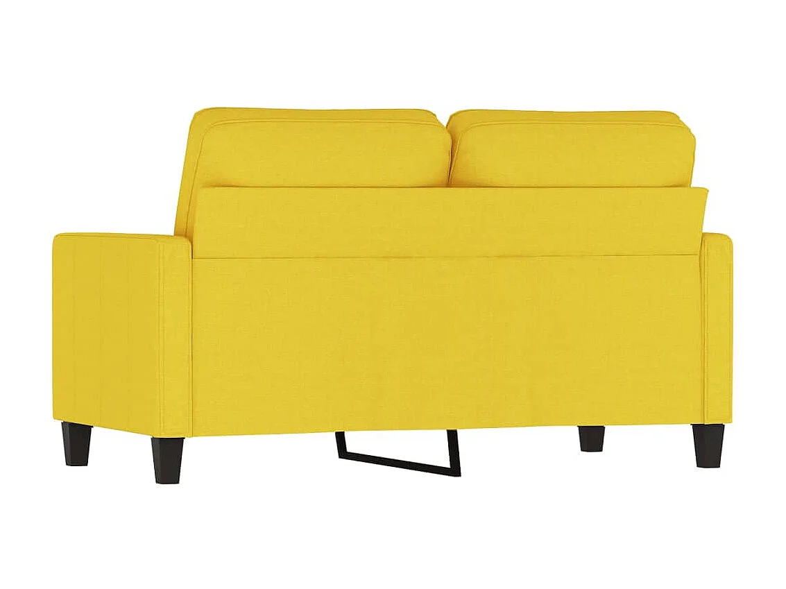 Canapé à 2 places Jaune clair 120 cm Tissu OLA2724