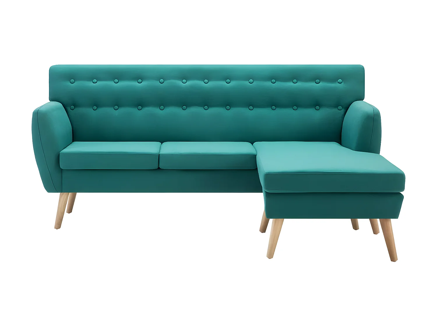 Canapé d'angle revêtement en tissu 171,5x138x81,5 cm vert LODW24931