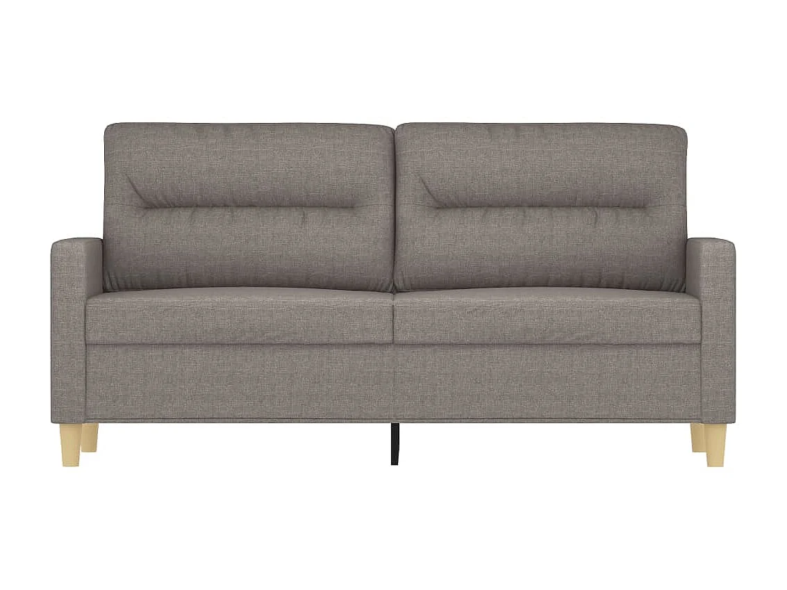 2-Sitzer-Sofa | Wohnzimmersofa Taupe 140 cm Stoff -gkd357507