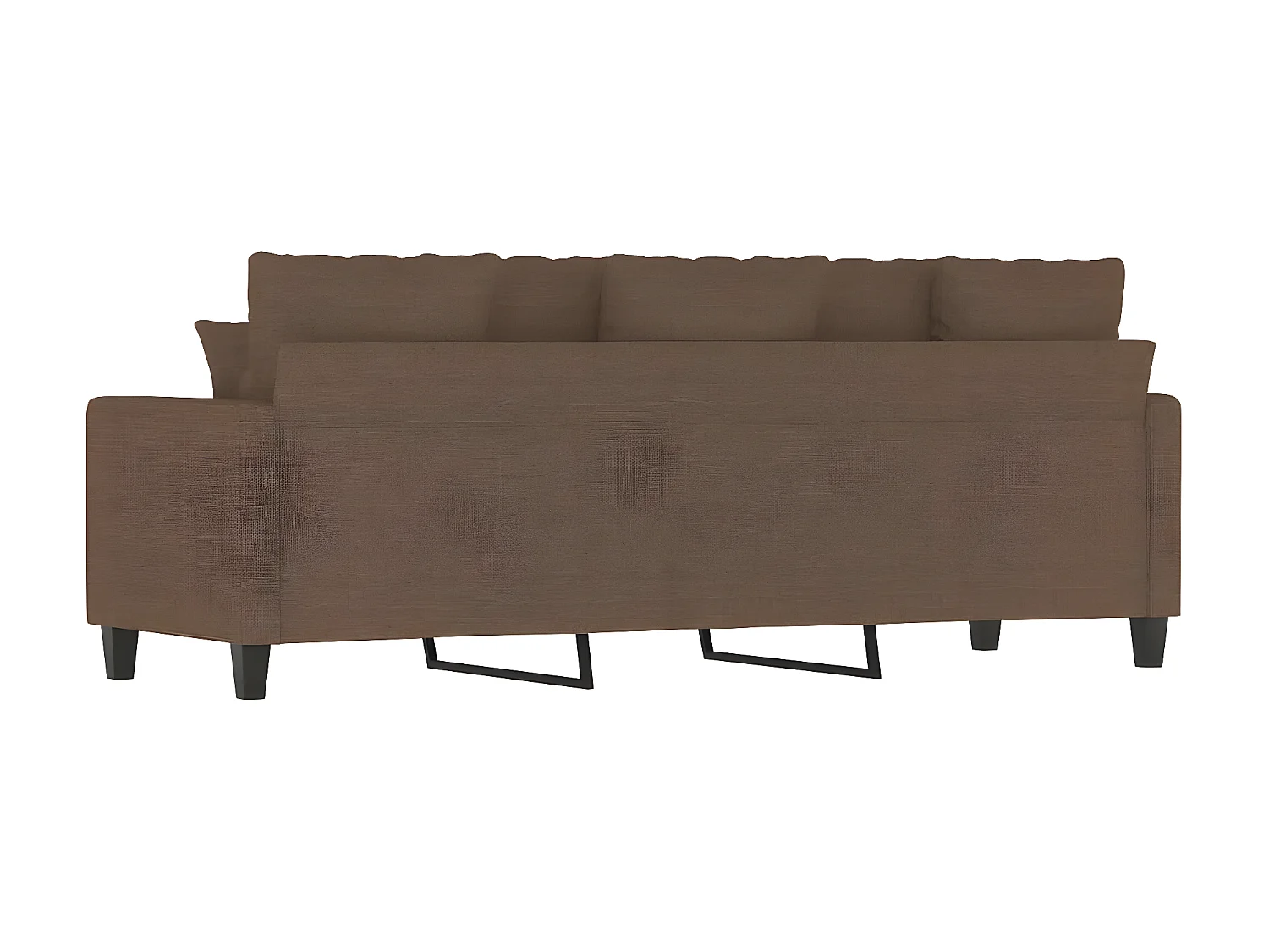 Canapé à 3 places Marron 180 cm Tissu LODW93610