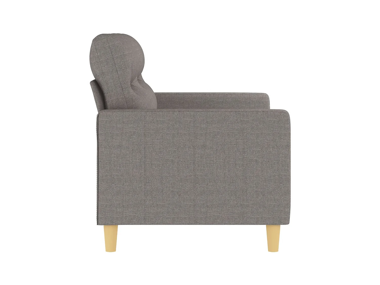 2-Sitzer-Sofa | Wohnzimmersofa Taupe 120 cm Stoff -gkd105029