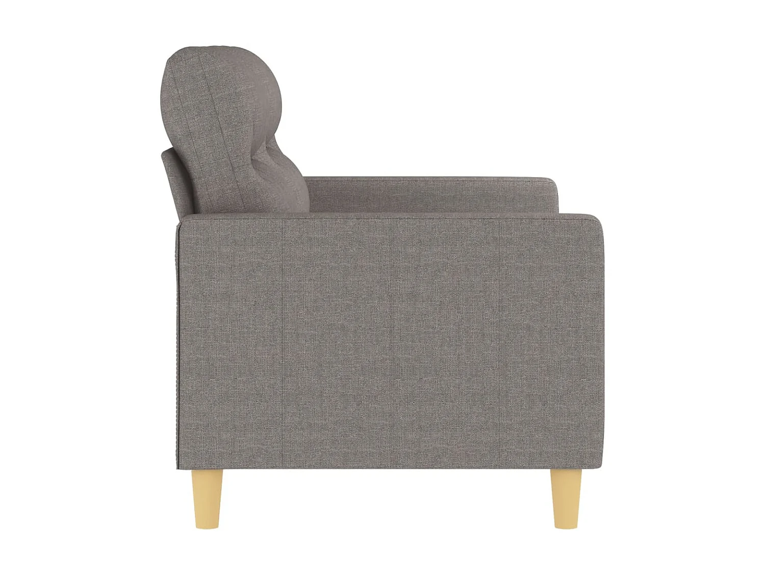 Tweezitsbank 120 cm stof taupe NL457522