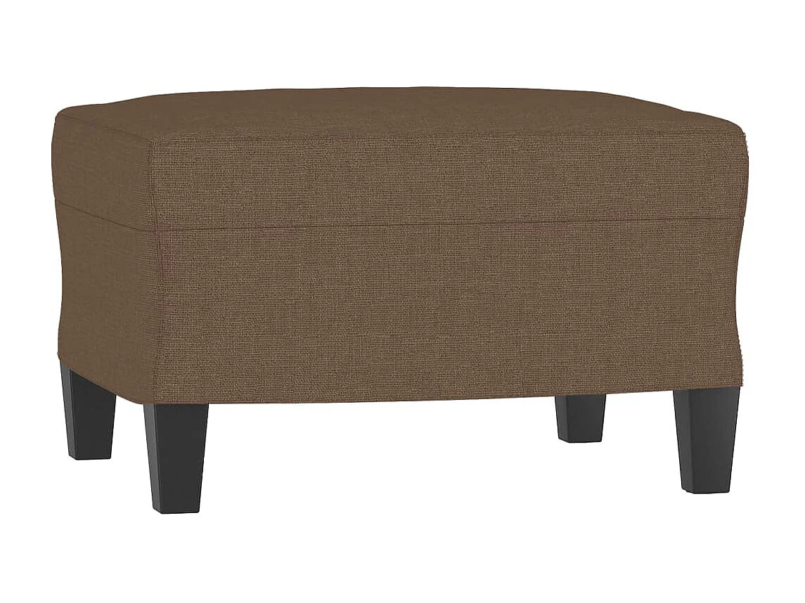 Canapé à 3 places avec repose-pieds Marron 180 cm Tissu LODW19203