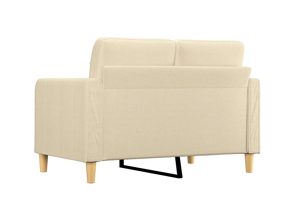 2-Sitzer-Sofa | Wohnzimmersofa Creme 120 cm Stoff -gkd550180