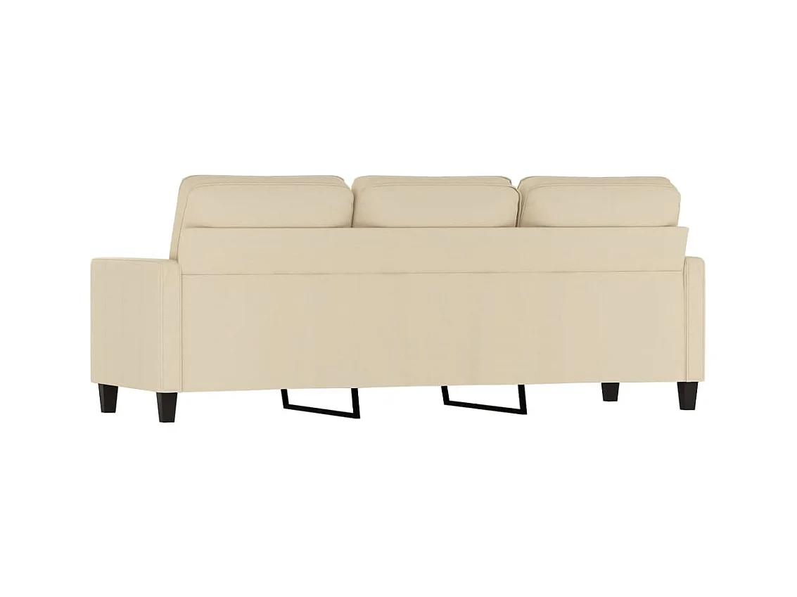 3-Sitzer-Sofa | Wohnzimmersofa Creme 180 cm Stoff -gkd274276