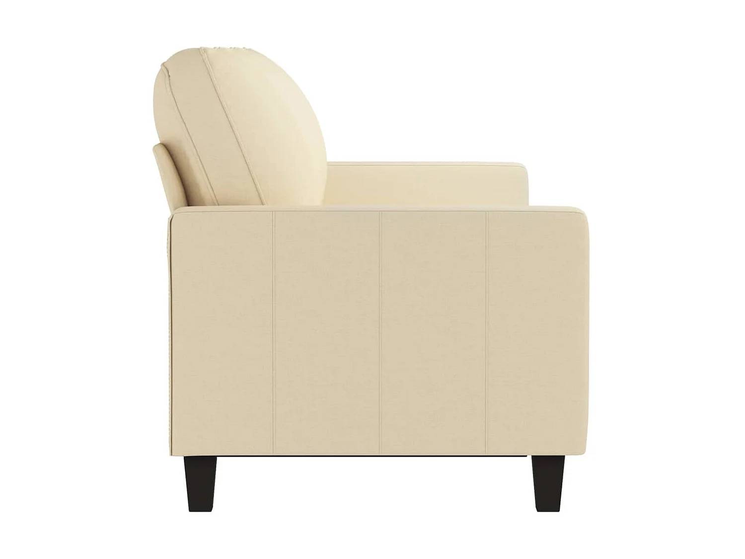 Driezitsbank 180 cm stof crèmekleurig NL757720