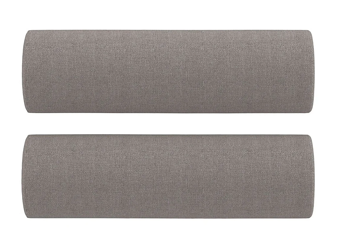 Sofá de 2 plazas con cojines tela gris taupe 120 cm ES609713