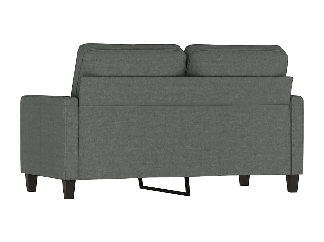 Canapé à 2 places Gris foncé 120 cm Tissu LODW53898