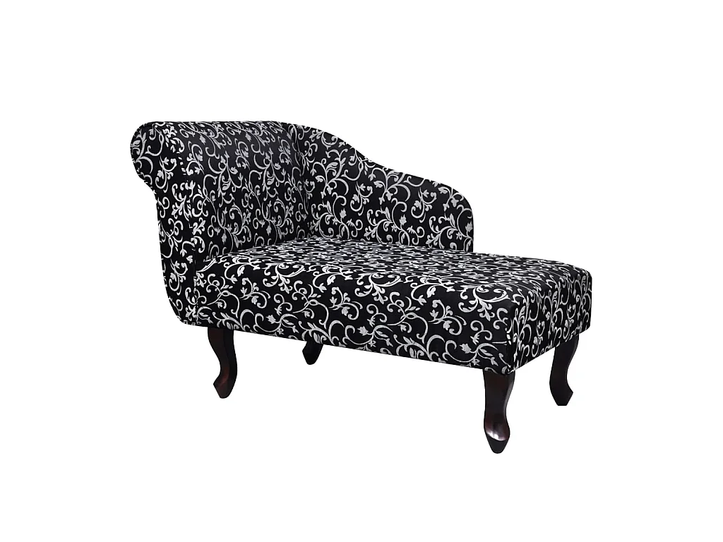 Canapé Noir et blanc Tissu SEF47154