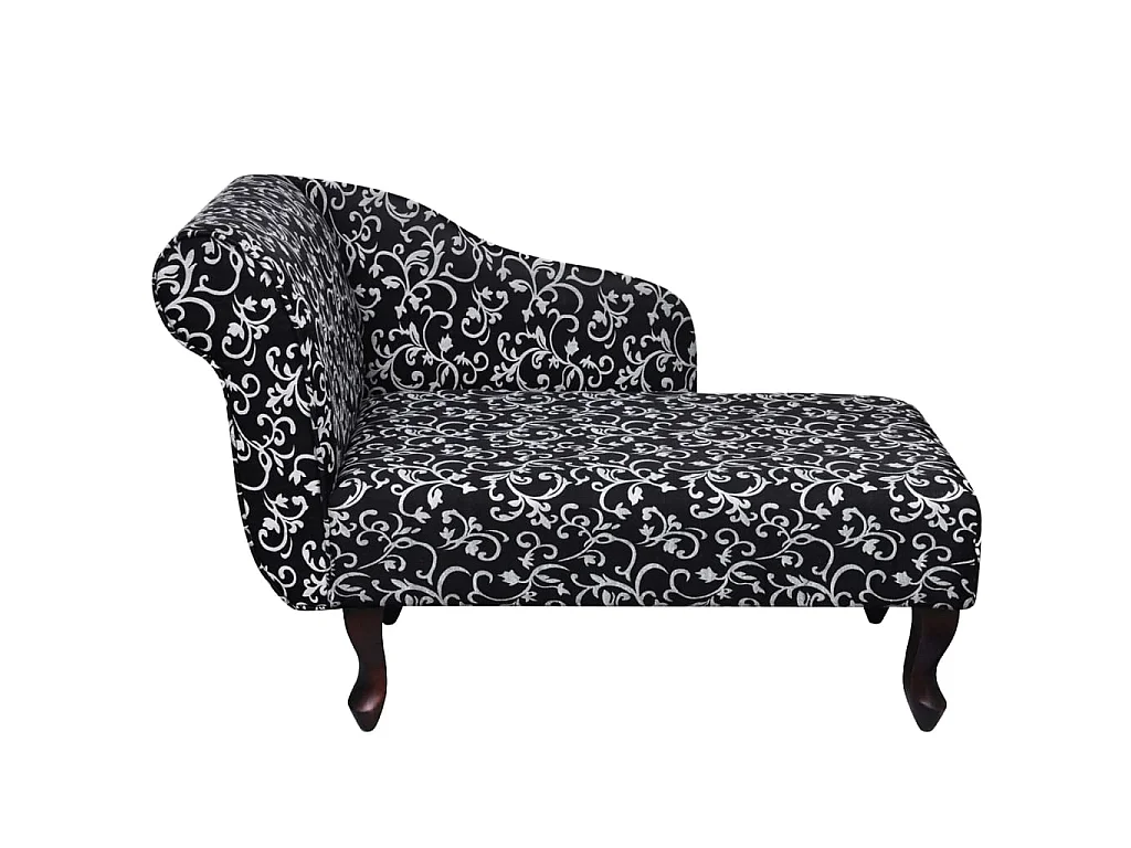 Canapé Noir et blanc Tissu SEF47154