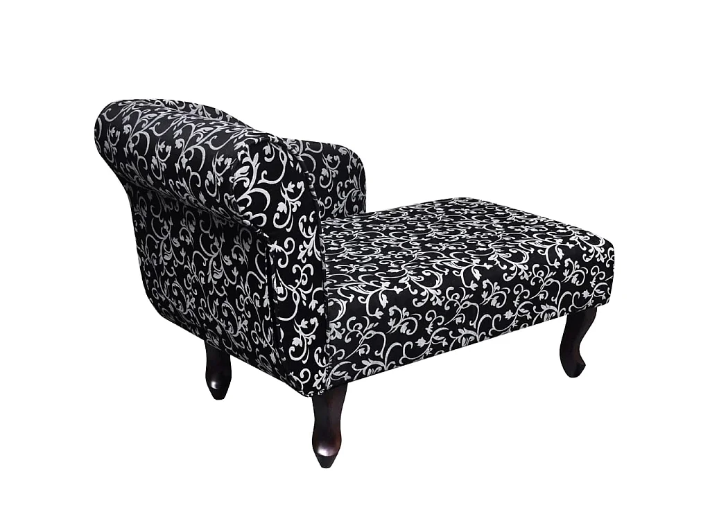 Canapé Noir et blanc Tissu SEF47154