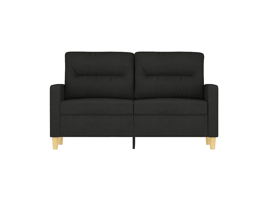 2-Sitzer-Sofa | Wohnzimmersofa Schwarz 120 cm Stoff -gkd363648