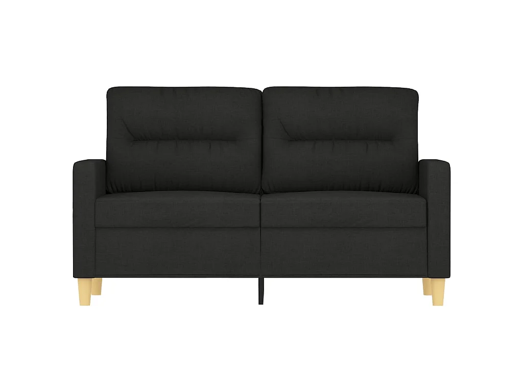 Tweezitsbank 120 cm stof zwart NL542828