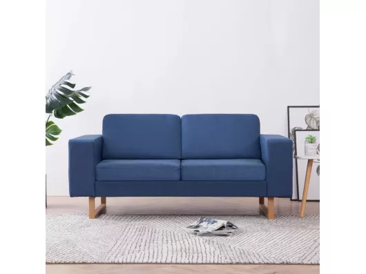 Kauf Unique 2-Sitzer-Sofa | Wohnzimmersofa Stoff Blau -gkd919130