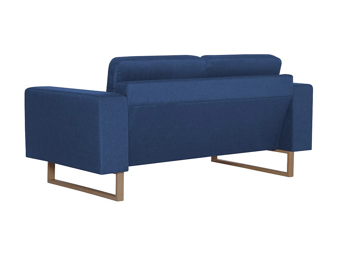 Canapé à 2 places Tissu Bleu OID2599