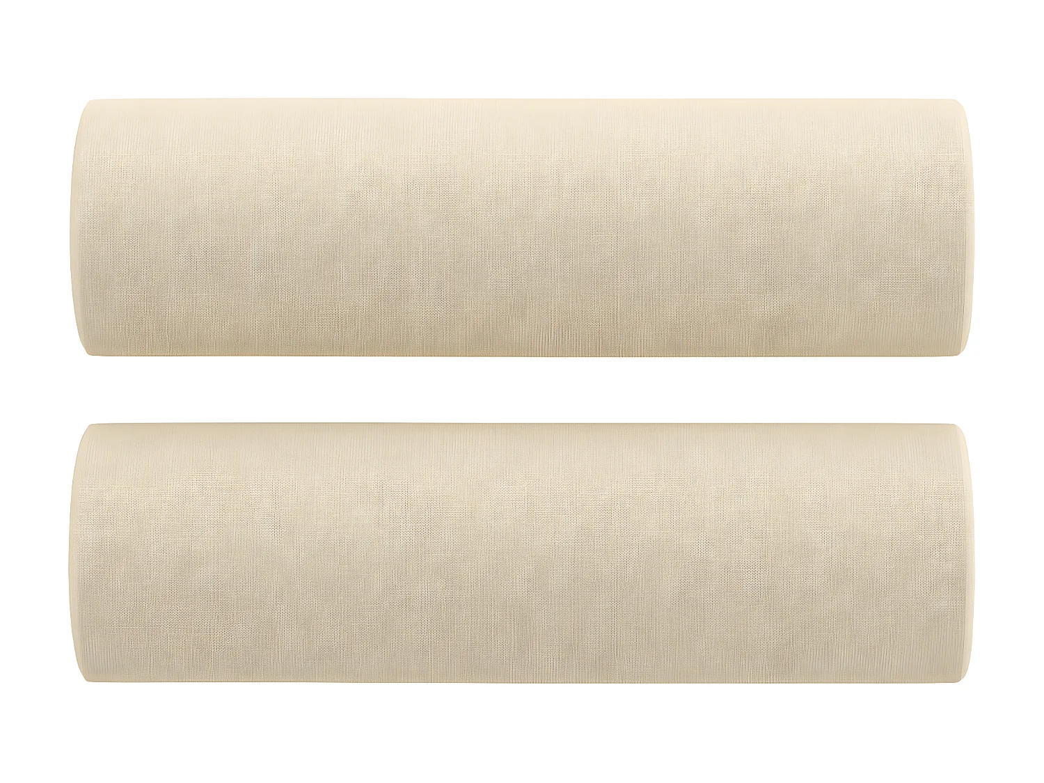 Canapé à 2 places avec oreillers décoratifs crème 140 cm tissu OID1114