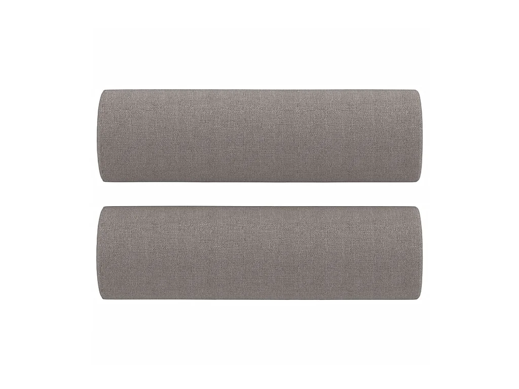 Canapé à 3 places avec oreillers décoratifs taupe 180 cm tissu OID9105