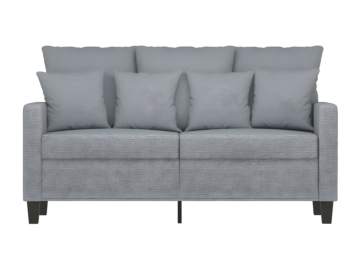 Tweezitsbank 120 cm stof lichtgrijs NL169668